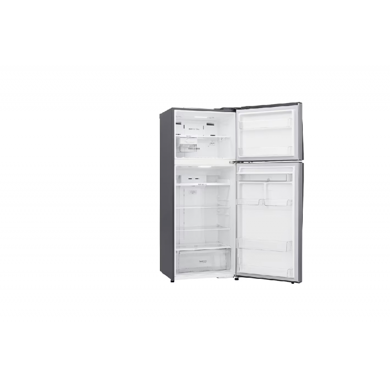 Lg Refrigerator 438L Double Door Top Freezer Linear Cooling, Door Cooling, Fresh 0 Zone, Smart Inverter Linear Compressor, Hygiene Fresh, Smart Thinq, Platinum Silver Gl-T652Hlcm