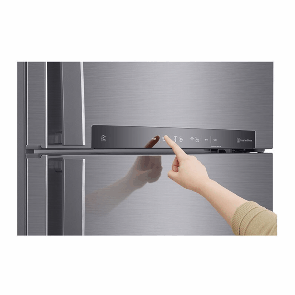 Lg Refrigerator 509L Double Door, Top Freezer With Inverter Linear Compressor, Door Cooling+™, Linear Cooling, Wifi, Thinq Gn-F702Hlhu