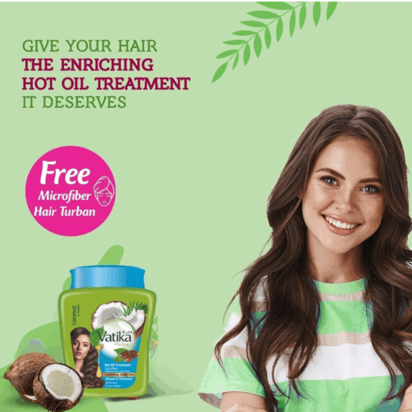 Vatika Naturals Hot Oil Treatment Tropical Coconut &Amp; Castor Oil For Volume &Amp; Thickness 1Kg