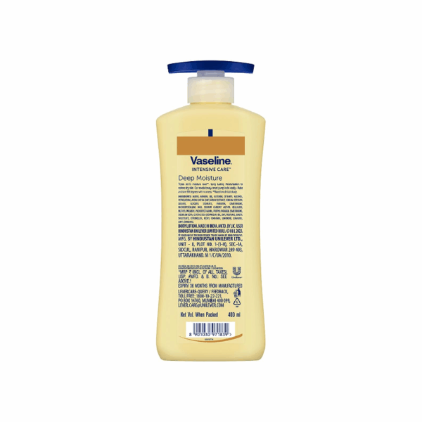 Vaseline Intensive Care Body Lotion Deep Moisture 400Ml (Pack Of 3Pcs)