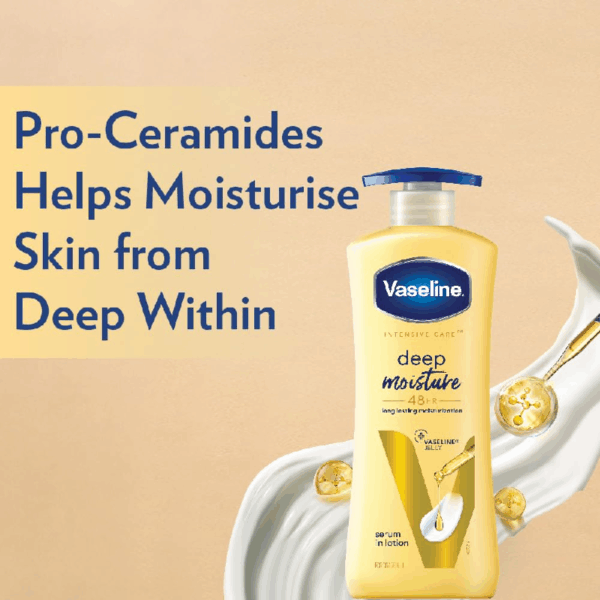 Vaseline Intensive Care Body Lotion Deep Moisture 400Ml (Pack Of 3Pcs)