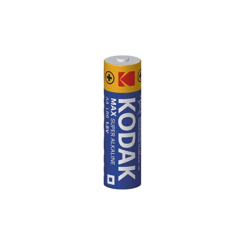 Kodak Aa Alkaline Batteries Max Super 1.5V 1 Pack 2Pcs