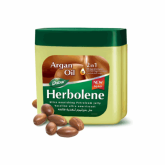 Dabur Herbolene Petroleum Jelly Enriched With Argan and Vitamin E Helps In Glowing Skin 225ml (Pack of 3)
