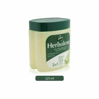 Dabur Herbolene Petroleum Jelly Enriched with Aloe Vera and Vitamin E for Dry and Rough Skin 225ml (Pack of 3)