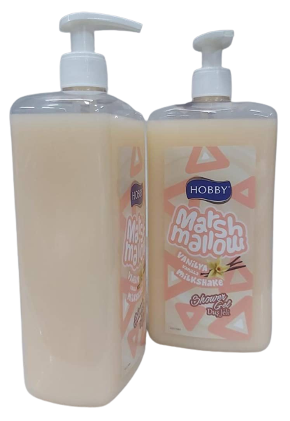 Hobby Body Wash 1L Marshmallow Vanilla Pack of 2