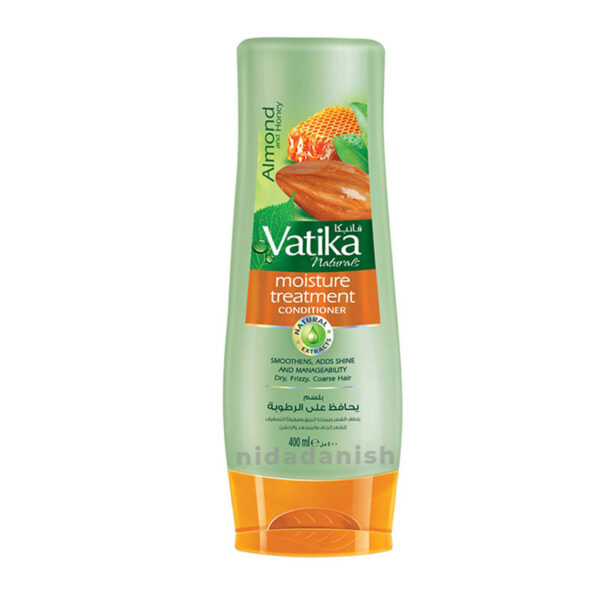 Vatika Conditioner Moisture Treatment, Enriched With Almond &Amp; Honey, Deep Nourishment, For Dry And Frizzy Hair 200Ml (Pack Of 3)