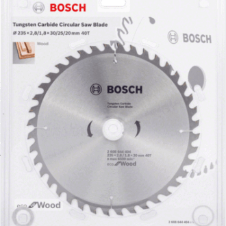Bosch Eco Line Circular Saw Blade Wood 235mm 40 Teeth 2608644404