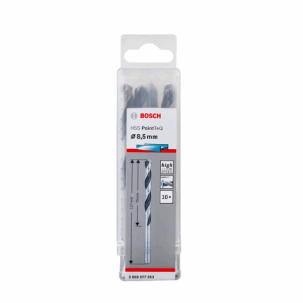 Bosch Twist Drill Pointteq Hss G 8.5Mm 2608577253