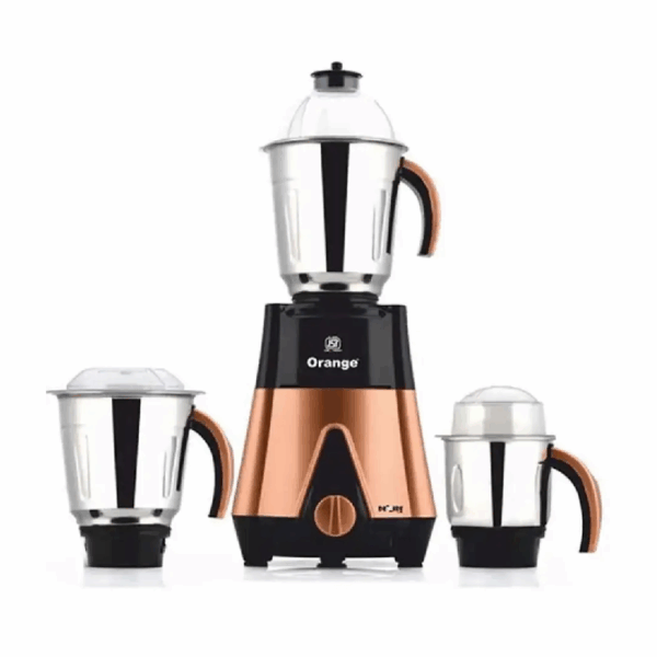 Orange Mixer Grinder 750W With 3Pcs Stainless Steel Jars Dezire 3