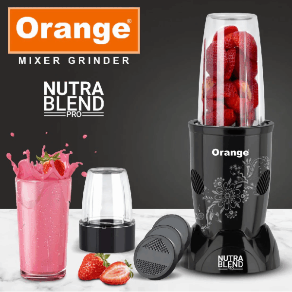 Orange Bullet Grinder 450W With 2 Jars, Nutra Blend Pro