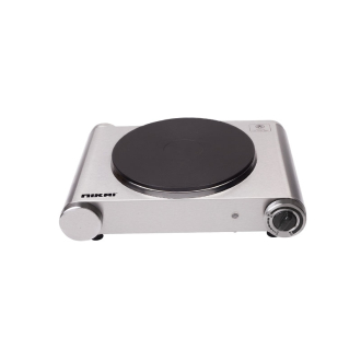 Nikai Hot Plate 188MM Single Steel Body 1500W NKTOE4N2 Overheat Protection System Power Indicator Light Adjustable Thermostat Control