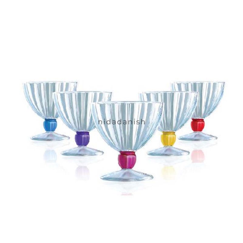 Luminarc Icecream 6Pcs Quadro Rainbow 30Cl N3056 1 Luminarc Icecream 6Pcs Quadro Rainbow 30Cl N3056