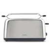 Kenwood Toaster 4 Slice Browning Control Long Slots 1500w Ttm470 - Defrost Function 2 Long Slots Warming Rack 6 Browning Levels With Cord Storage