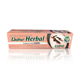 Dabur Herbal Cavity Protection Clove Toothpaste, Enriched with Clove, Natural Toothpaste For Cavity Free Strong Teeth without Brush 150g 6pcs DHTPC
