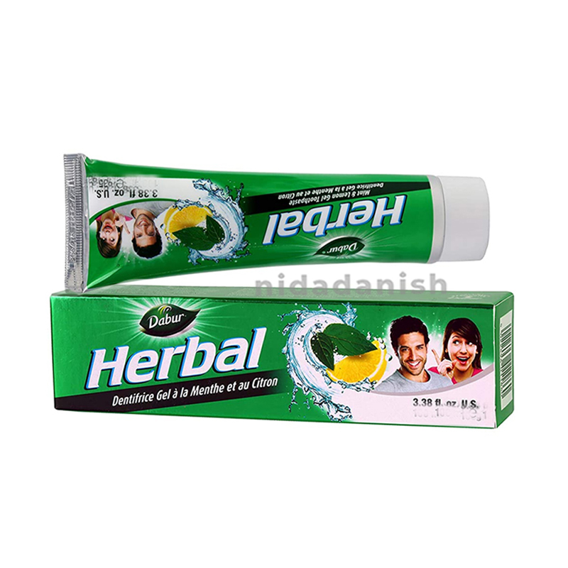 Dabur Herbal Toothpaste 150G No Brush Green Gel 1 Dabur Herbal Toothpaste 150G No Brush Green Gel - Set Of 3 Pcs