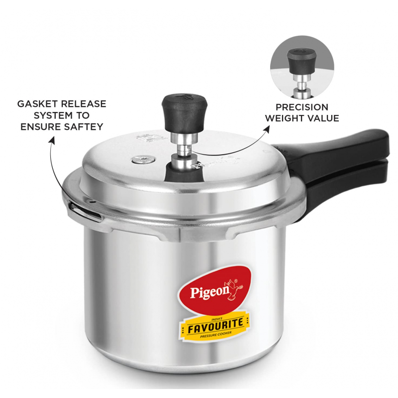 Pigeon Pressure Cooker 7.5L Deluxe Outer Lid Aluminium Sap 104 - Ergonomic Sturdy Handle Thermal Efficiency Special Alloy Safety Plug 6 Pigeon Pressure Cooker 7.5L Deluxe Outer Lid Aluminium Sap 104 - Ergonomic Sturdy Handle Thermal Efficiency Special Alloy Safety Plug