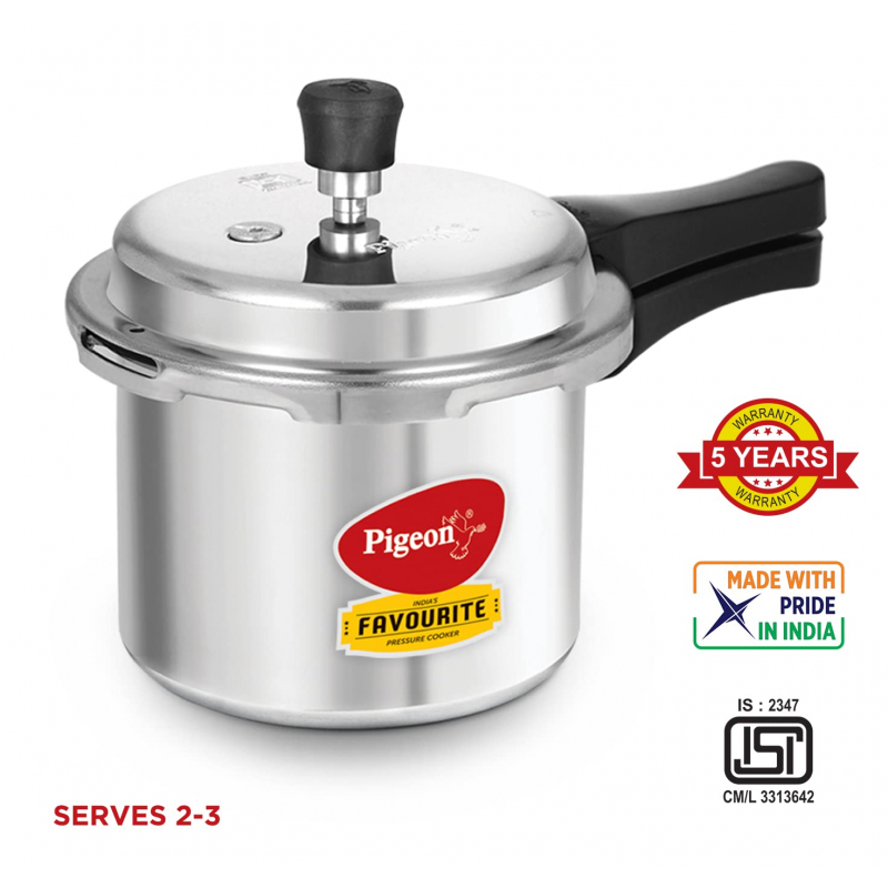Pigeon Pressure Cooker 7.5L Deluxe Outer Lid Aluminium Sap 104 - Ergonomic Sturdy Handle Thermal Efficiency Special Alloy Safety Plug 8 Pigeon Pressure Cooker 7.5L Deluxe Outer Lid Aluminium Sap 104 - Ergonomic Sturdy Handle Thermal Efficiency Special Alloy Safety Plug
