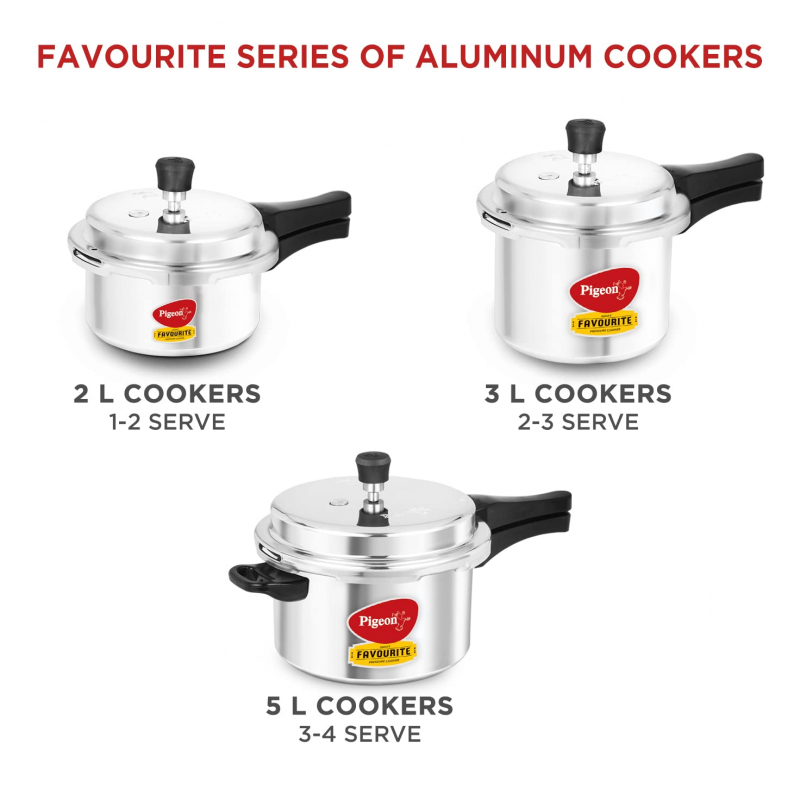 Pigeon Pressure Cooker 7.5L Deluxe Outer Lid Aluminium Sap 104 - Ergonomic Sturdy Handle Thermal Efficiency Special Alloy Safety Plug 9 Pigeon Pressure Cooker 7.5L Deluxe Outer Lid Aluminium Sap 104 - Ergonomic Sturdy Handle Thermal Efficiency Special Alloy Safety Plug