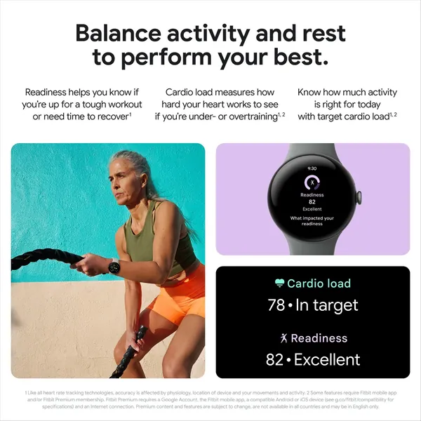 Google Pixel Watch 3 Wi-Fi 41Mm - Silver With Porcelain Active Band 9 Google Pixel Watch 3 Wi-Fi 41Mm - Silver With Porcelain Active Band