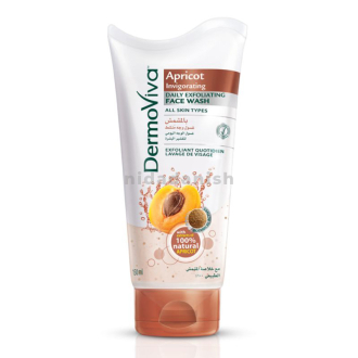 Dabur Dermoviva Face Wash Invigorating Daily Exfoliating 150ml Apricot - Set of 3 Pcs