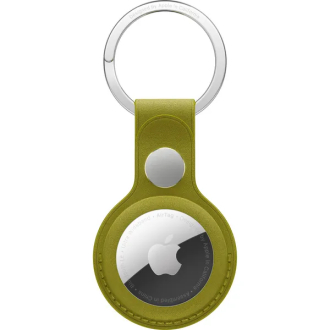 Apple AirTag FineWoven Key Ring Chartreuse