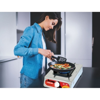 Nikai Gas Cooker 1 Burner Steel NG843 Stainless Steel Auto Function Blue Flame