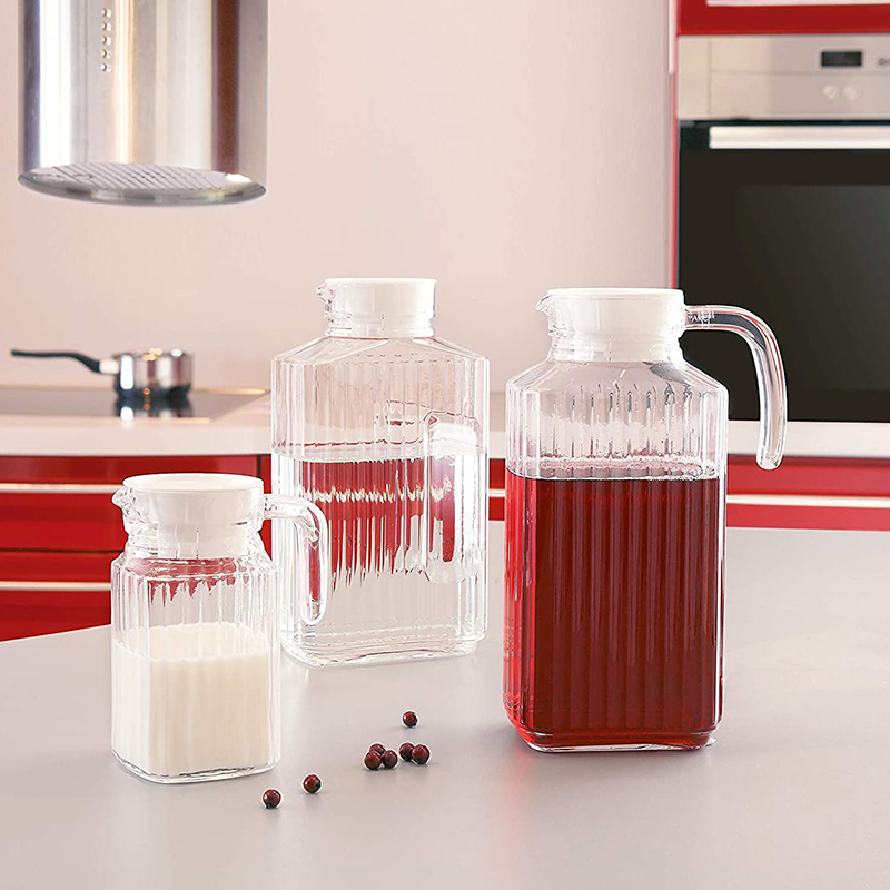 Luminarc Jug Quadro Fridge 1.7L With White Lid V3617/V4069 5 Luminarc Jug Quadro Fridge 1.7L With White Lid V3617/V4069