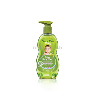 Dabur Dermoviva Baby Wash Olive Bath 200ml - Set of 3 Pcs