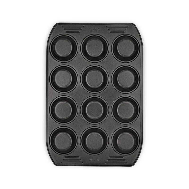 Tefal Easy Grip Baking Tray 12 Holes Nonstick Coating J1625745 Carbon Steel Material Large Handles Easy Release Dishwasher Safe 2 Tefal Easy Grip Baking Tray 12 Holes Nonstick Coating J1625745 Carbon Steel Material Large Handles Easy Release Dishwasher Safe