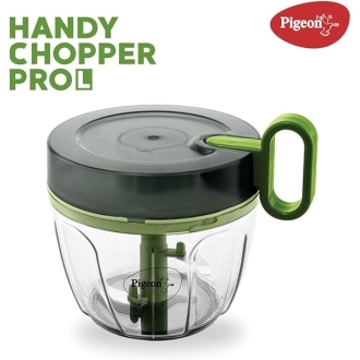 Pigeon Large Handy Chopper 650ml – 3-Blade Compact Vegetable & Fruit Cutter, Sap 14516-M
