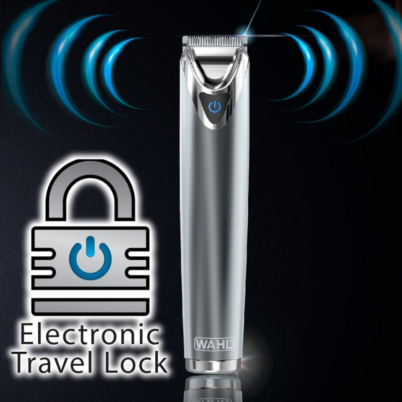 Wahl Lithium Ion Stainless Steel Trimmer 9818-727 4 Wahl Lithium Ion Stainless Steel Trimmer 9818-727