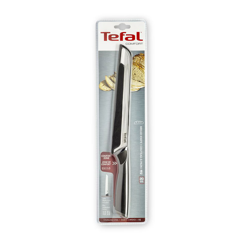 Tefal Comfort Knife 20Cm Stainless Steel Blade K2213404 Blade Cover For Extra Protection Dishwasher Safe 6 Tefal Comfort Knife 20Cm Stainless Steel Blade K2213404 Blade Cover For Extra Protection Dishwasher Safe