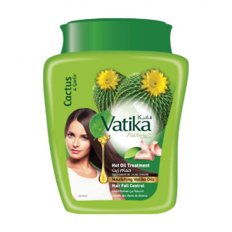 Vatika Hot Oil Treatment Hair Fall Control, Hammam Zaith With Cactus, for Breaking, Falling & Weak Hair, 1KG (Pack of 3)