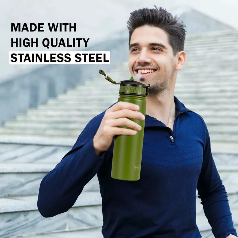 Pigeon Rush Thermos Flask 1000Ml Green – Stainless Steel Sipper With Straw, Cleaner &Amp; Extra Cap Sap 16262 6 Pigeon Rush Thermos Flask 1000Ml Green – Stainless Steel Sipper With Straw, Cleaner &Amp; Extra Cap Sap 16262