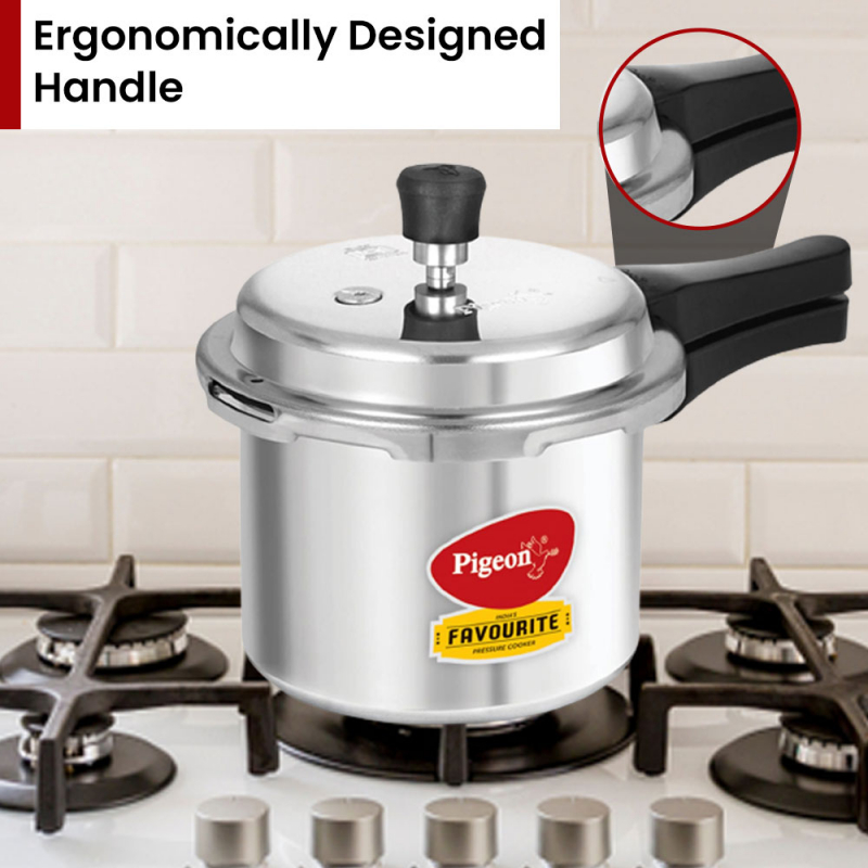 Pigeon Pressure Cooker 12L Deluxe Outer Lid Aluminium Sap 106 - Ergonomic Sturdy Handle Thermal Efficiency Special Alloy Safety Plug 9 Pigeon Pressure Cooker 12L Deluxe Outer Lid Aluminium Sap 106 - Ergonomic Sturdy Handle Thermal Efficiency Special Alloy Safety Plug