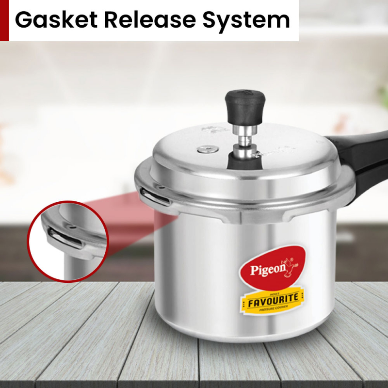 Pigeon Pressure Cooker 7.5L Deluxe Outer Lid Aluminium Sap 104 - Ergonomic Sturdy Handle Thermal Efficiency Special Alloy Safety Plug 4 Pigeon Pressure Cooker 7.5L Deluxe Outer Lid Aluminium Sap 104 - Ergonomic Sturdy Handle Thermal Efficiency Special Alloy Safety Plug