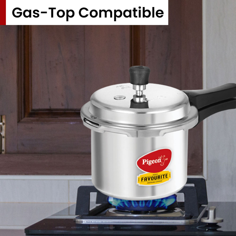 Pigeon Pressure Cooker 7.5L Deluxe Outer Lid Aluminium Sap 104 - Ergonomic Sturdy Handle Thermal Efficiency Special Alloy Safety Plug 13 Pigeon Pressure Cooker 7.5L Deluxe Outer Lid Aluminium Sap 104 - Ergonomic Sturdy Handle Thermal Efficiency Special Alloy Safety Plug