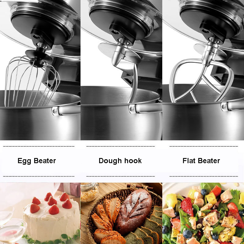 Sokany Electric Stand Mixer 2000W 10L 6 Speed + Pulse 3 Attachments Sc-623 7 Sokany Electric Stand Mixer 2000W 10L 6 Speed + Pulse 3 Attachments Sc-623