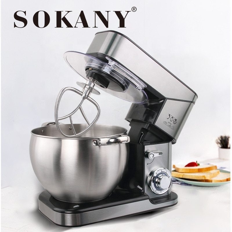 Sokany Electric Stand Mixer 2000W 10L 6 Speed + Pulse 3 Attachments Sc-623 8 Sokany Electric Stand Mixer 2000W 10L 6 Speed + Pulse 3 Attachments Sc-623