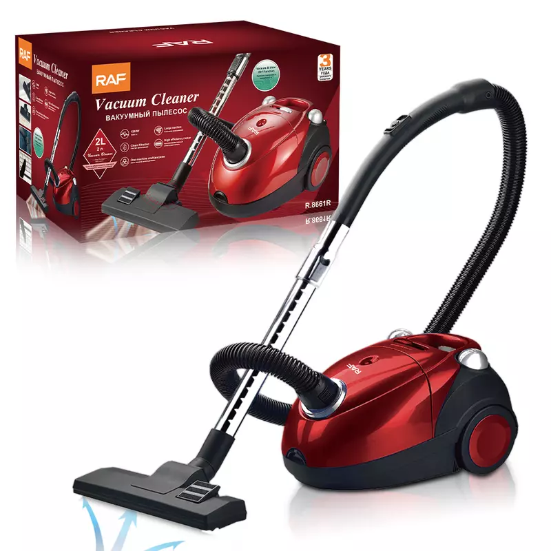 Raf Vaccum Cleaner 2L 1200W 2In1 With Dust Bag, Clean Filteration, Large Suction, High Effeciency Motor R.8661 R 8 Raf Vaccum Cleaner 2L 1200W 2In1 With Dust Bag, Clean Filteration, Large Suction, High Effeciency Motor R.8661 R