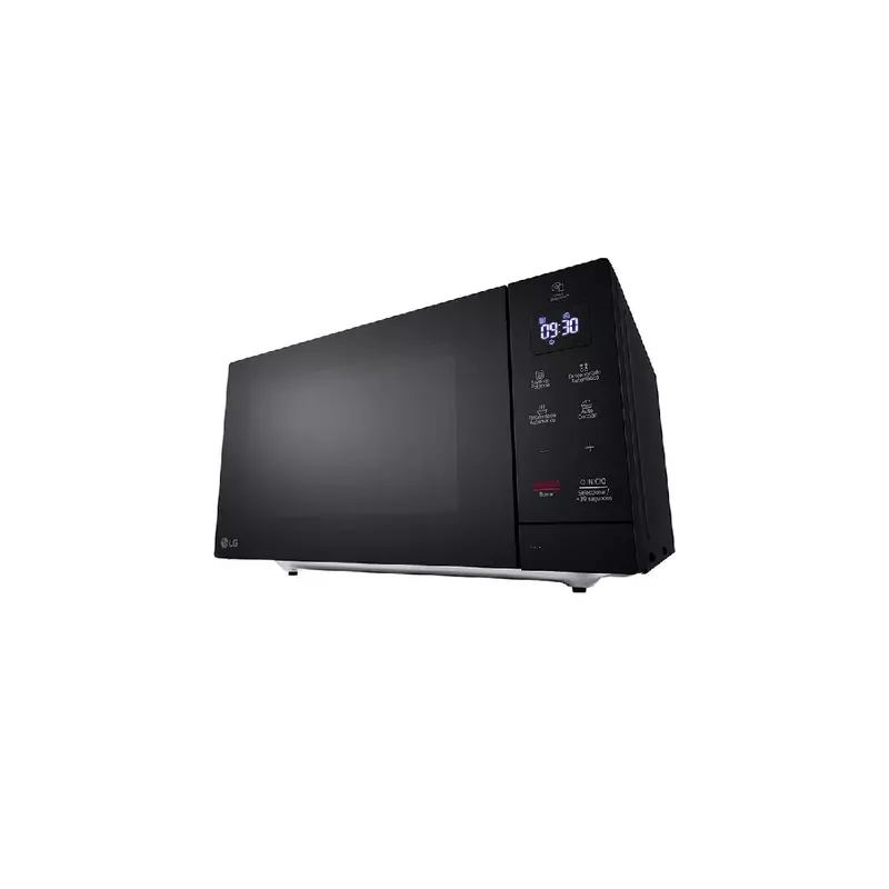 Lg Microwave 30L 900W Solo Automatic + Manual, Easy Clean, Slim Design, Led Lamp, Effortless Cleaning, Practical Space Utilization, Defrost Function, Black Ms3032Jas