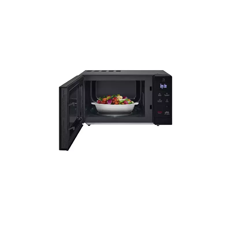 Lg Microwave 30L 900W Solo Automatic + Manual, Easy Clean, Slim Design, Led Lamp, Effortless Cleaning, Practical Space Utilization, Defrost Function, Black Ms3032Jas
