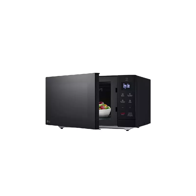 Lg Microwave 30L 900W Solo Automatic + Manual, Easy Clean, Slim Design, Led Lamp, Effortless Cleaning, Practical Space Utilization, Defrost Function, Black Ms3032Jas