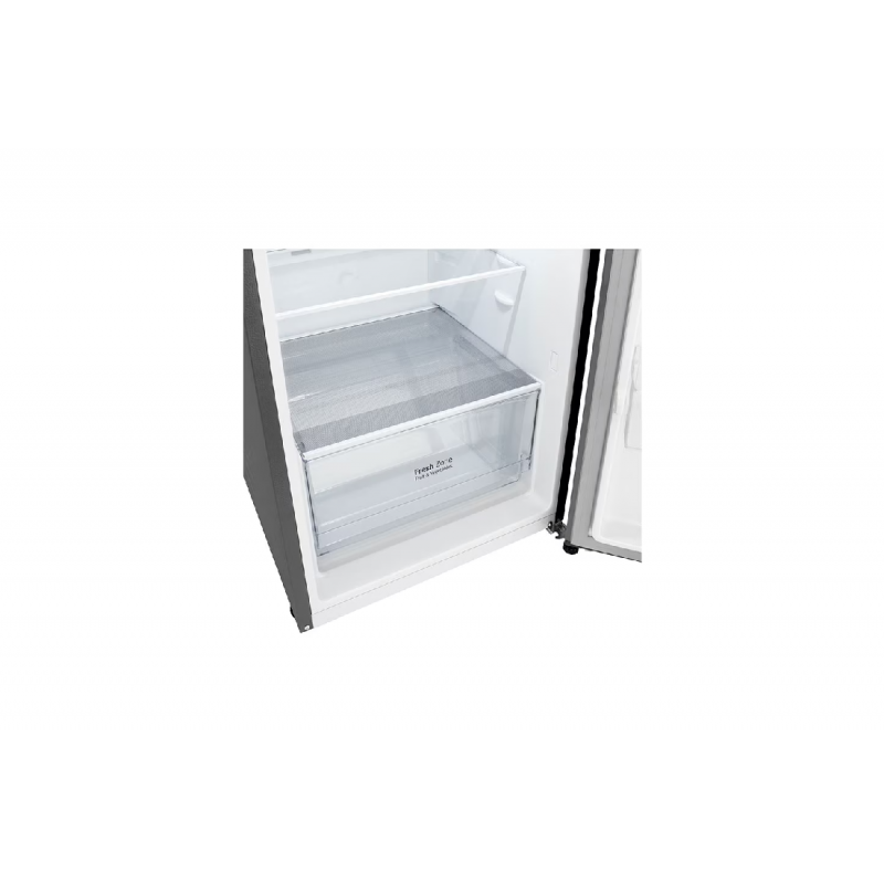 Lg Refrigerator 217L Double Door Top Freezer Linear Cooling, Door Cooling, Multi Air Flow, Smart Inverter Compressor Platinum Silver Gv B212Plgb