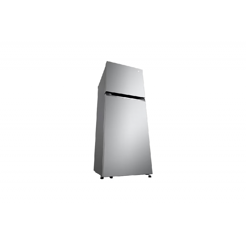 Lg Refrigerator 217L Double Door Top Freezer Linear Cooling, Door Cooling, Multi Air Flow, Smart Inverter Compressor Platinum Silver Gv B212Plgb