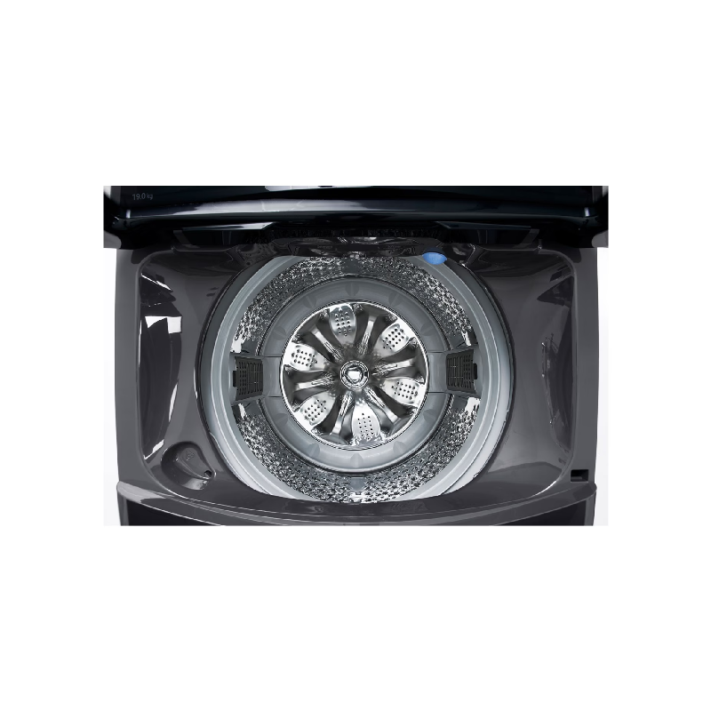 Lg Washing Machine 19Kg Top Load, 6 Motion Dd, Inverter Direct Drive, Lint Filter, Steam Functionality, Smart Diagnosis, Middle Black Lcd Display T19H3Sdht2