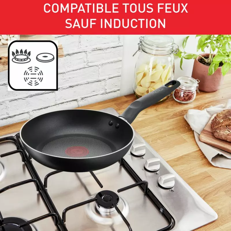 Tefal Total Frypan 28Cm Nonstick Induction G1520644 Aluminium Material Heat Indicator Thermo Signal Titanium Coating Made In France 4 Tefal Total Frypan 28Cm Nonstick Induction G1520644 Aluminium Material Heat Indicator Thermo Signal Titanium Coating Made In France