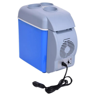 Electric Cooler and Warmer Dual Use Car Refrigerator Portable Mini Fridge 12V DC Power Supply, 7.5 Liter / 12 Cans