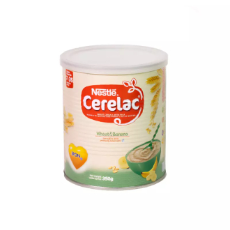 Nestle Cerelac Infant Cereal Banana & Wheat 350g (Pack of 24pcs)