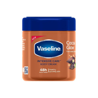 Vaseline Moisturizing Body Cream Cocoa Glow 400ml - Set of 3 Pcs